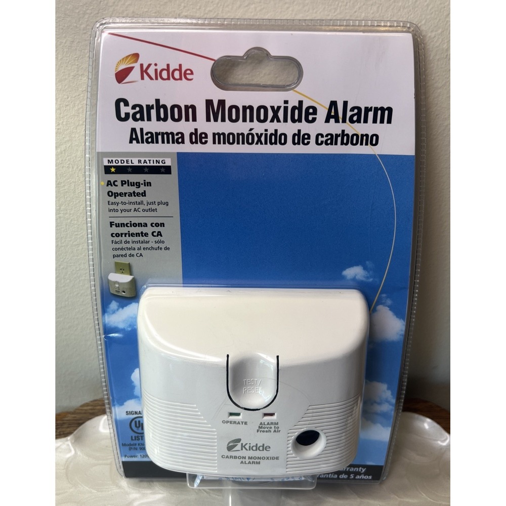 Kidde KN-COB-DP-H Carbon Monoxide Alarm AC Plug‎ In Detector New Sealed